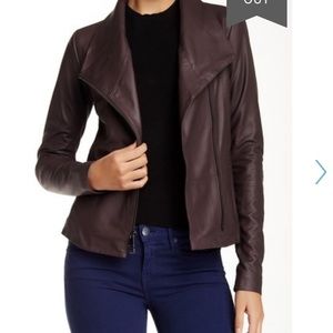 NWOT Vince goat leather jacket